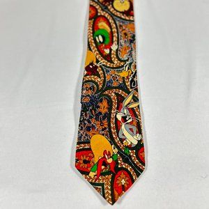 Looney Toons Mania Paisley Necktie Marvin the Martian